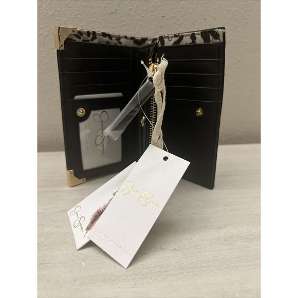 Jessica Simpson Small Fran Center Divider Wallet Color Meteorite/Black NEW - Picture 9 of 15